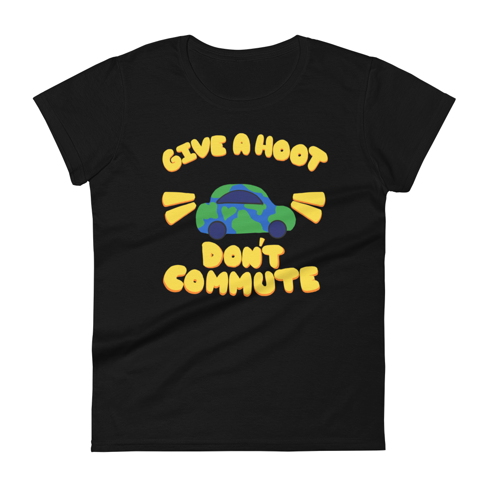 Give A Hoot Don't Commute- Unisex T-shirt