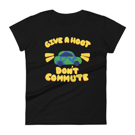Give A Hoot Don't Commute- Unisex T-shirt